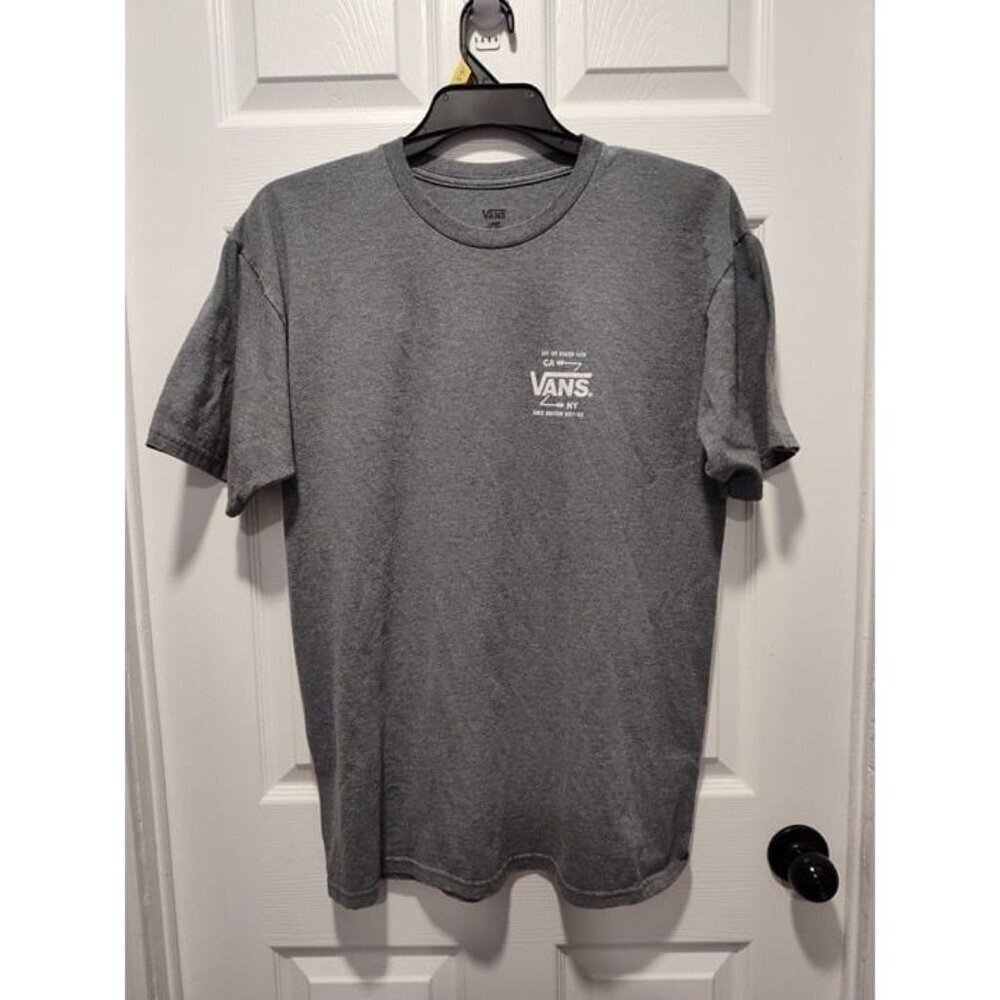 VANS MEN'S OFF THE BEATEN PATH CREW SHORT‎ SLEEVE T SHIRT HEATHER GRAY LARGE